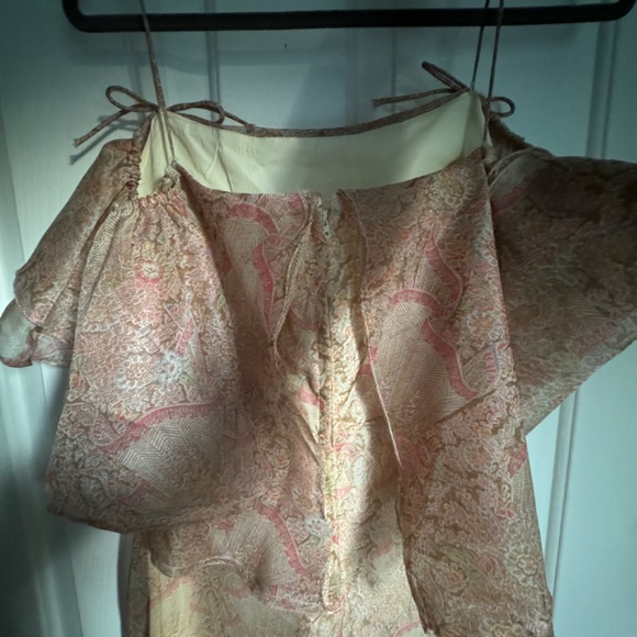 Floaty ethereal organza vintage gown, xs - Picture 6 of 7